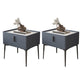 Modern Slate Nightstand Lower Shelf Bedside Cabinet with Drawer for Bedroom Blue 2 Piece Set Clearhalo 'Bedroom Furniture' 'furn' 'furn_night_stand' 'Furniture' 'night_stand' 'Nightstands' 6136004