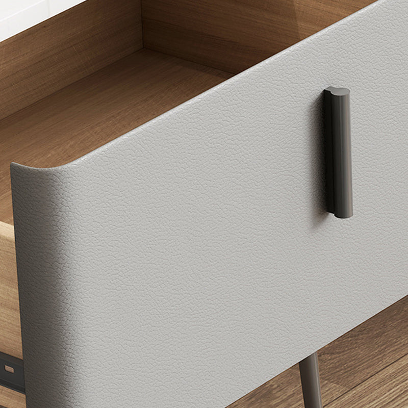 Modern Slate Nightstand Lower Shelf Bedside Cabinet with Drawer for Bedroom Clearhalo 'Bedroom Furniture' 'furn' 'furn_night_stand' 'Furniture' 'night_stand' 'Nightstands' 6136011