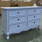 Coastal Dresser Manufactured Wood Storage Chest Dresser for Bedroom
