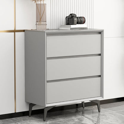 Cassettiera moderna in pietra da 15,6 pollici di larghezza con 3/6 cassetti