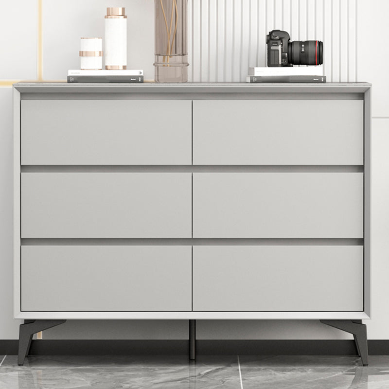 Cassettiera moderna in pietra da 15,6 pollici di larghezza con 3/6 cassetti