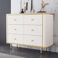 14.82-inch Width Glam Storage Chest Stone Dresser with 5/6 Drawers Clearhalo 'Bedroom Furniture' 'Dressers & Chests' 'dressers_chests' 'furn' 'furn_dressers_chests' 'Furniture' 6136105