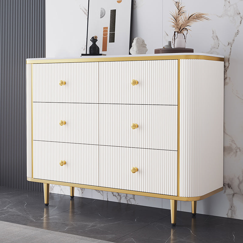 14.82-inch Width Glam Storage Chest Stone Dresser with 5/6 Drawers Clearhalo 'Bedroom Furniture' 'Dressers & Chests' 'dressers_chests' 'furn' 'furn_dressers_chests' 'Furniture' 6136105