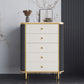 14.82-inch Width Glam Storage Chest Stone Dresser with 5/6 Drawers Black 5 Clearhalo 'Bedroom Furniture' 'Dressers & Chests' 'dressers_chests' 'furn' 'furn_dressers_chests' 'Furniture' 6136108