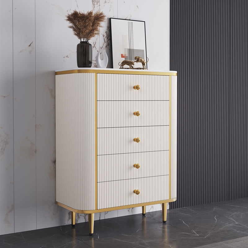 14.82-inch Width Glam Storage Chest Stone Dresser with 5/6 Drawers White 5 Clearhalo 'Bedroom Furniture' 'Dressers & Chests' 'dressers_chests' 'furn' 'furn_dressers_chests' 'Furniture' 6136110