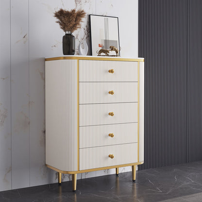 14.82-inch Width Glam Storage Chest Stone Dresser with 5/6 Drawers White 5 Clearhalo 'Bedroom Furniture' 'Dressers & Chests' 'dressers_chests' 'furn' 'furn_dressers_chests' 'Furniture' 6136110