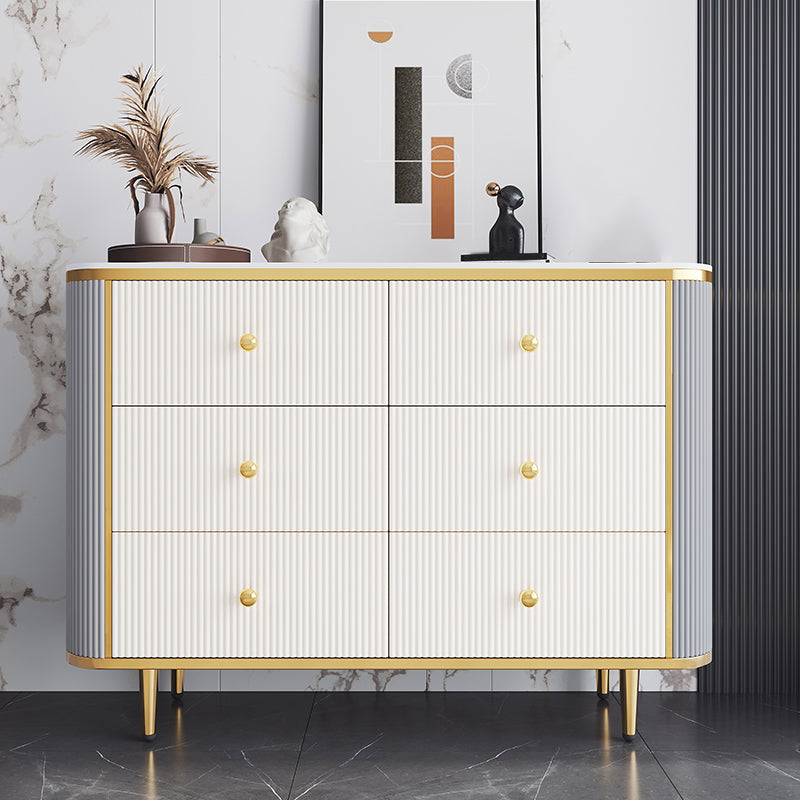 14.82-inch Width Glam Storage Chest Stone Dresser with 5/6 Drawers Grey 6 Clearhalo 'Bedroom Furniture' 'Dressers & Chests' 'dressers_chests' 'furn' 'furn_dressers_chests' 'Furniture' 6136112