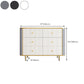 14.82-inch Width Glam Storage Chest Stone Dresser with 5/6 Drawers Clearhalo 'Bedroom Furniture' 'Dressers & Chests' 'dressers_chests' 'furn' 'furn_dressers_chests' 'Furniture' 6136125
