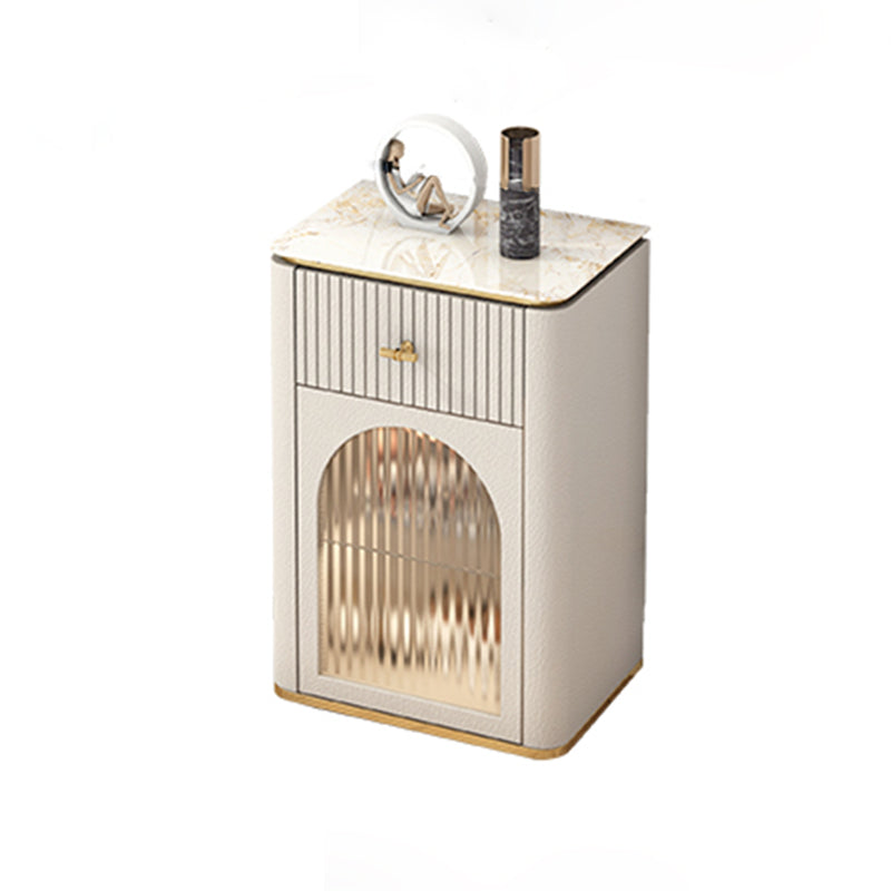 Cassettiera portaoggetti Glam in pietra da 11,7 pollici di larghezza