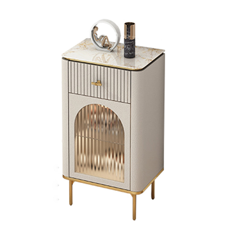 Cassettiera portaoggetti Glam in pietra da 11,7 pollici di larghezza