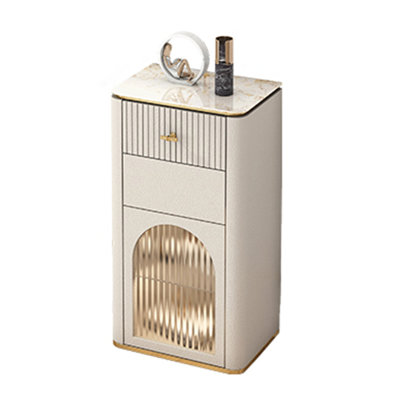 Cassettiera portaoggetti Glam in pietra da 11,7 pollici di larghezza