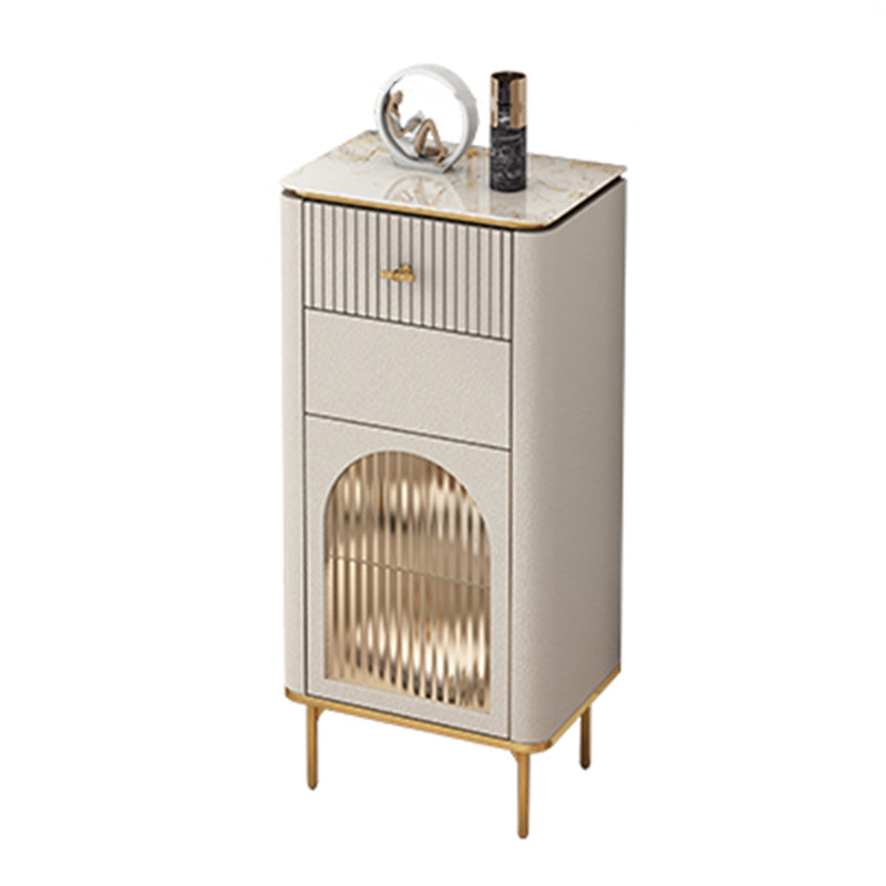 Cassettiera portaoggetti Glam in pietra da 11,7 pollici di larghezza