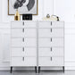 Commode contemporaine de 13,65 pouces de largeur avec 3/4/5 tiroirs