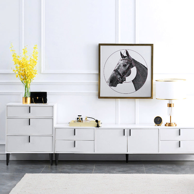Commode contemporaine de 13,65 pouces de largeur avec 3/4/5 tiroirs