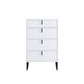 Commode contemporaine de 13,65 pouces de largeur avec 3/4/5 tiroirs