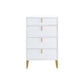 Commode contemporaine de 13,65 pouces de largeur avec 3/4/5 tiroirs