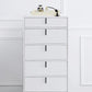 Commode contemporaine de 13,65 pouces de largeur avec 3/4/5 tiroirs