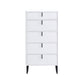 Commode contemporaine de 13,65 pouces de largeur avec 3/4/5 tiroirs