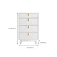 Commode contemporaine de 13,65 pouces de largeur avec 3/4/5 tiroirs