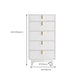 Commode contemporaine de 13,65 pouces de largeur avec 3/4/5 tiroirs
