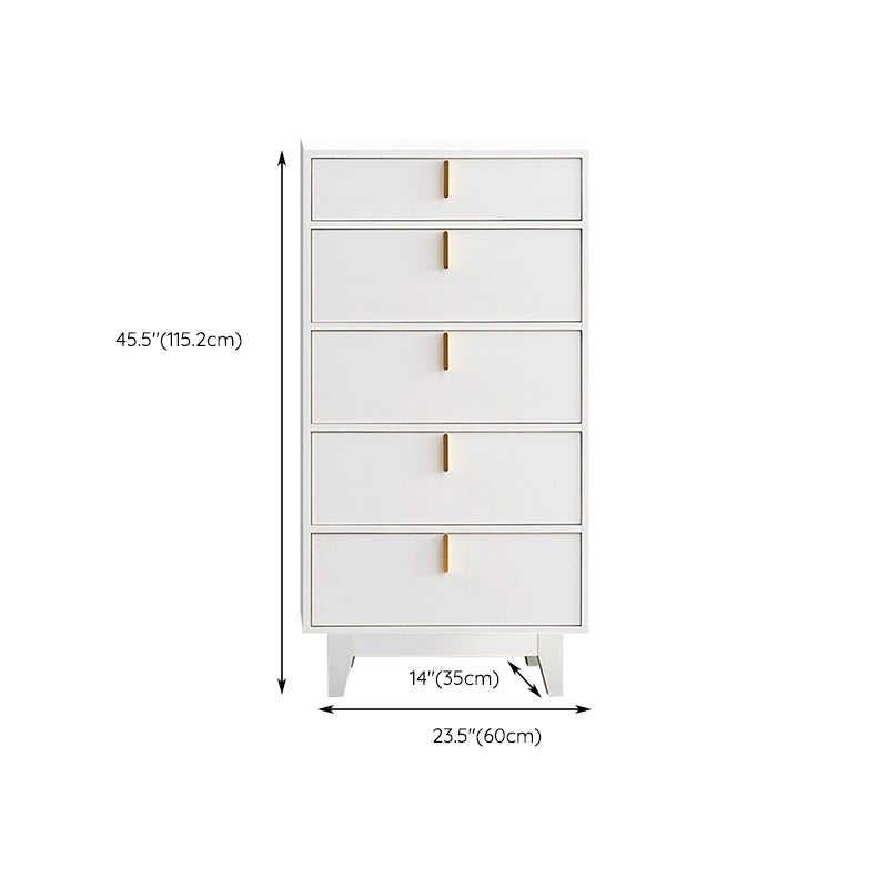 Commode contemporaine de 13,65 pouces de largeur avec 3/4/5 tiroirs