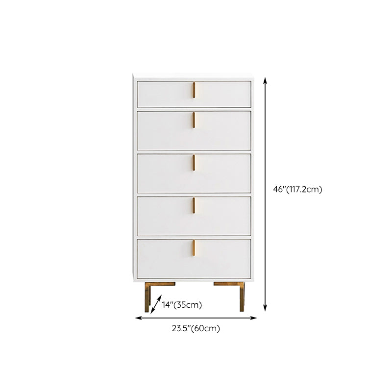 Commode contemporaine de 13,65 pouces de largeur avec 3/4/5 tiroirs