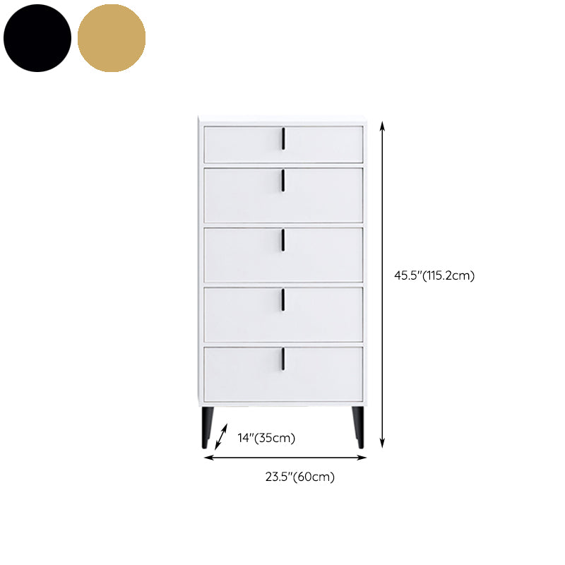Commode contemporaine de 13,65 pouces de largeur avec 3/4/5 tiroirs
