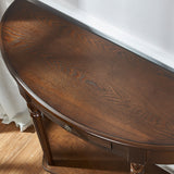 14.2 "wコンソールテーブルソリッドウッドミッドセンチュリーモダンストレージエンドテーブル