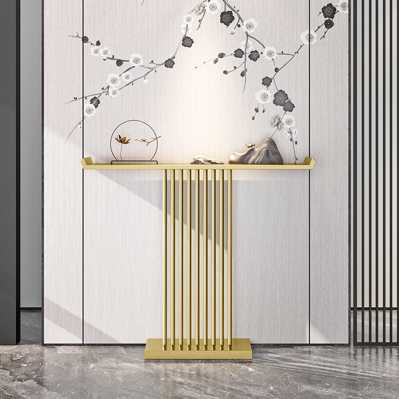 Mesa de acento de hierro de la consola moderna de 31.5 pulgadas de altura con estante