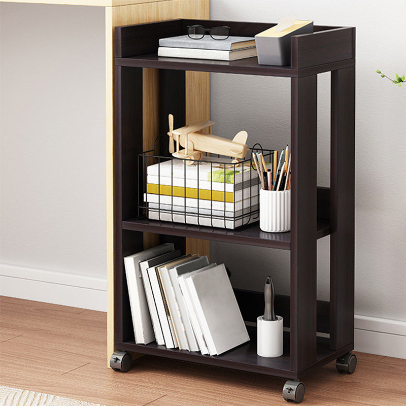 Modern Vertical File Cabinet Solid Wood File Cabinet with Storage Shelves Black Casters Included Clearhalo 'Filing Cabinets' 'filling_cabinets' 'furn' 'furn_filling_cabinets' 'Furniture' 'Office Furniture' 6136413