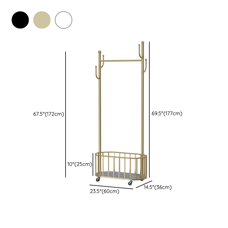 Classico cesto in metallo cesto di magazzino scarpone autoportante con i casiri