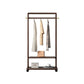 Contemporary Style Coat Hanger Solid Rubberwood Hooks Design Coat Rack for Living Room