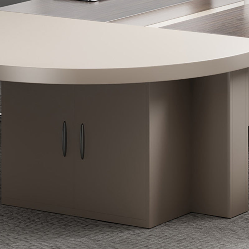 Office Pewter Writing Desk Modern & Contemporary Writing Desk Clearhalo 'furn' 'furn_office_desk' 'Furniture' 'Office Desks' 'Office Furniture' 'office_desk' 6136517