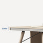 Contemporary Natural Executive Desk Oak L-Shape Wooden Office Desk