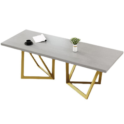 Massief hout rechthoekig schrijfbureau Glam Meeting Desk voor kantoor