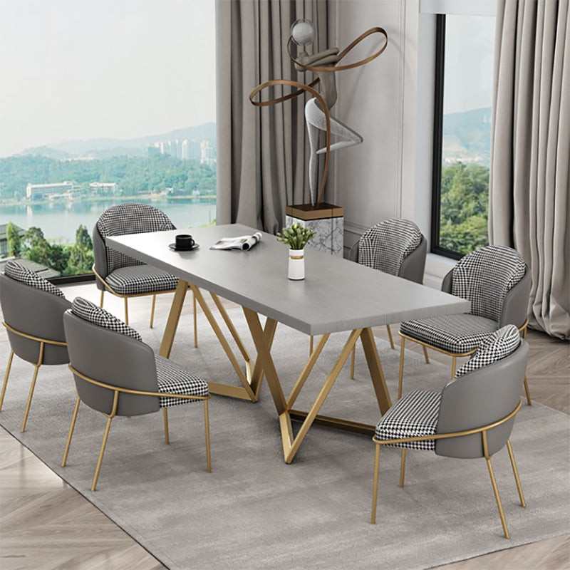 Massief hout rechthoekig schrijfbureau Glam Meeting Desk voor kantoor