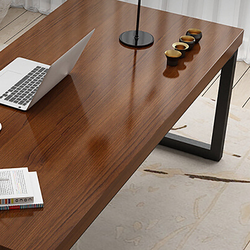 Industrial Home Rectangular Office Desk Solid Wood Writing Desk Clearhalo 'furn' 'furn_office_desk' 'Furniture' 'Office Desks' 'Office Furniture' 'office_desk' 6136659