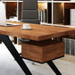 Industrial Natural Rectangular Executive Desk Home Office Desk with Metal Legs Clearhalo 'furn' 'furn_office_desk' 'Furniture' 'Office Desks' 'Office Furniture' 'office_desk' 6136679