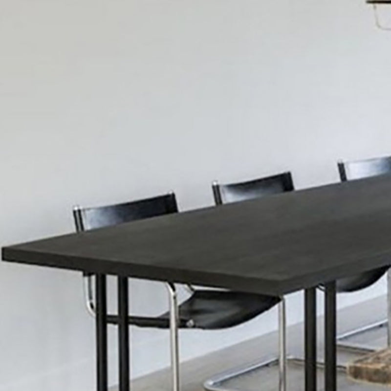 Black Solid Wood Rectangular Writing Desk Industrial Meeting Desk for Office Clearhalo 'furn' 'furn_office_desk' 'Furniture' 'Office Desks' 'Office Furniture' 'office_desk' 6136726