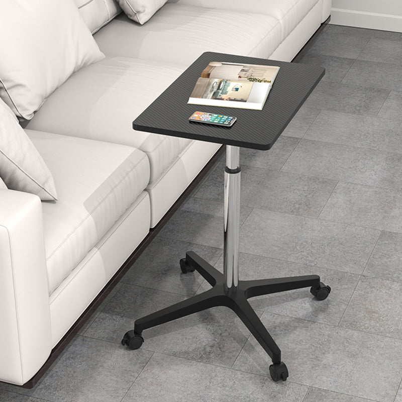 Escritorio de pie de madera artificial con ruedas de ruedas de ruedas para dormitorio para dormitorio