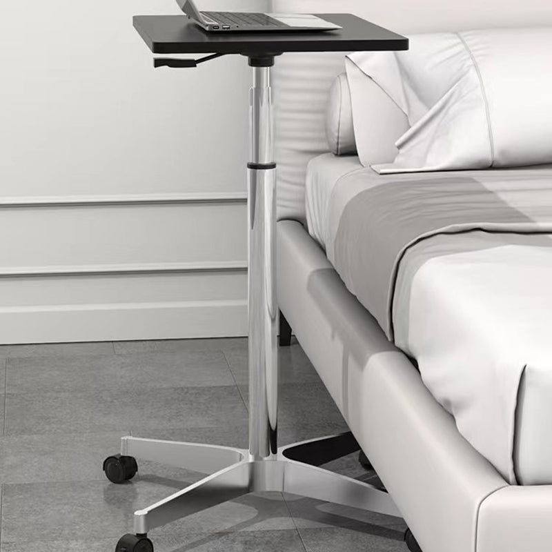 Escritorio de pie de madera artificial con ruedas de ruedas de ruedas para dormitorio para dormitorio