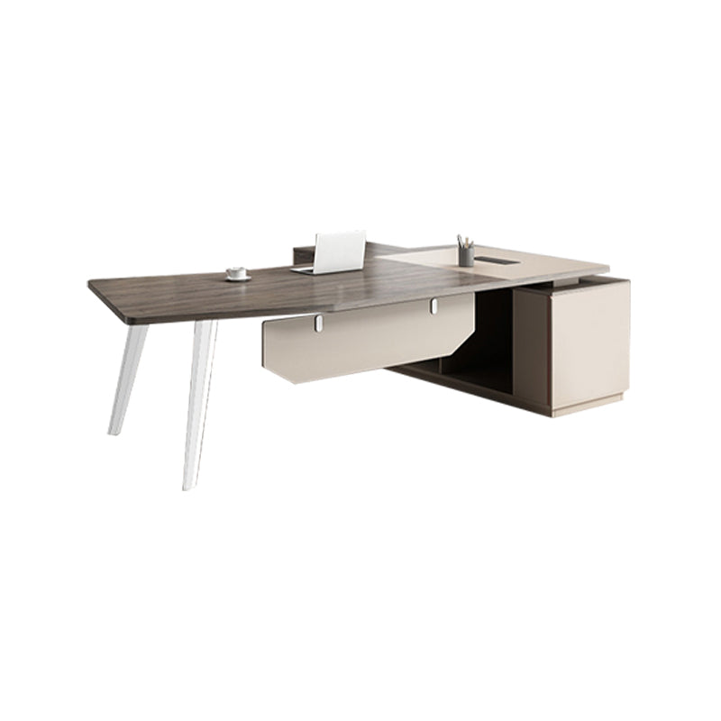 HAPPRESSO L Bureau exécutif de la forme de bureau artificiel Bureau de bureau de bureau