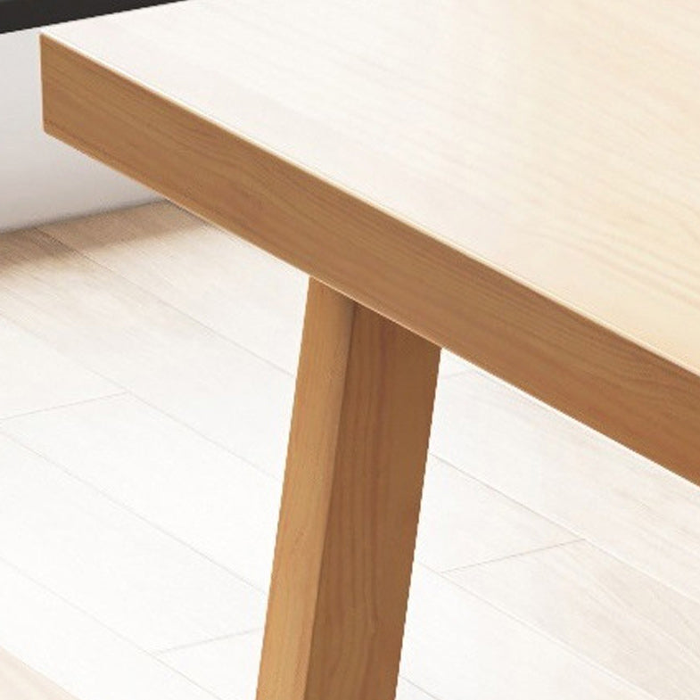 Sled Base Dining Table Contemporary Wood Dining Table for Home Clearhalo 'Dining Tables & Seating' 'Dining Tables' 'dining_table' 'furn' 'furn_dining_table' 'Furniture' 'Kitchen & Dining Furniture' 6137100