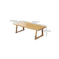 Sled Base Dining Table Contemporary Wood Dining Table for Home Clearhalo 'Dining Tables & Seating' 'Dining Tables' 'dining_table' 'furn' 'furn_dining_table' 'Furniture' 'Kitchen & Dining Furniture' 6137110
