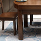 Contemporary Dinner Table Wood 4 Legs Dining Room Table for Home