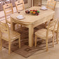 Contemporary Dinner Table Wood 4 Legs Dining Room Table for Home