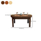 Contemporary Dinner Table Wood 4 Legs Dining Room Table for Home