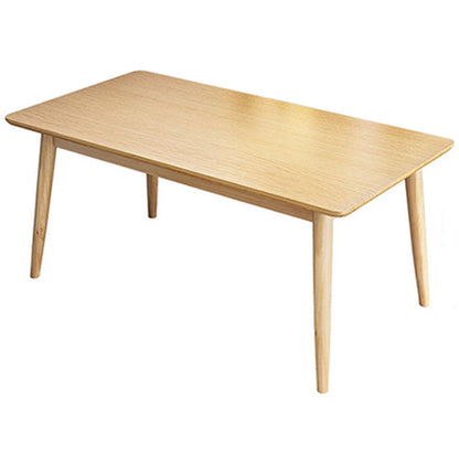 Contemporary Round Dining Table Solid Wood Dinner Table with 4 Legs Without Chairs Clearhalo 'Dining Tables & Seating' 'Dining Tables' 'dining_table' 'furn' 'furn_dining_table' 'Furniture' 'Kitchen & Dining Furniture' 6137203