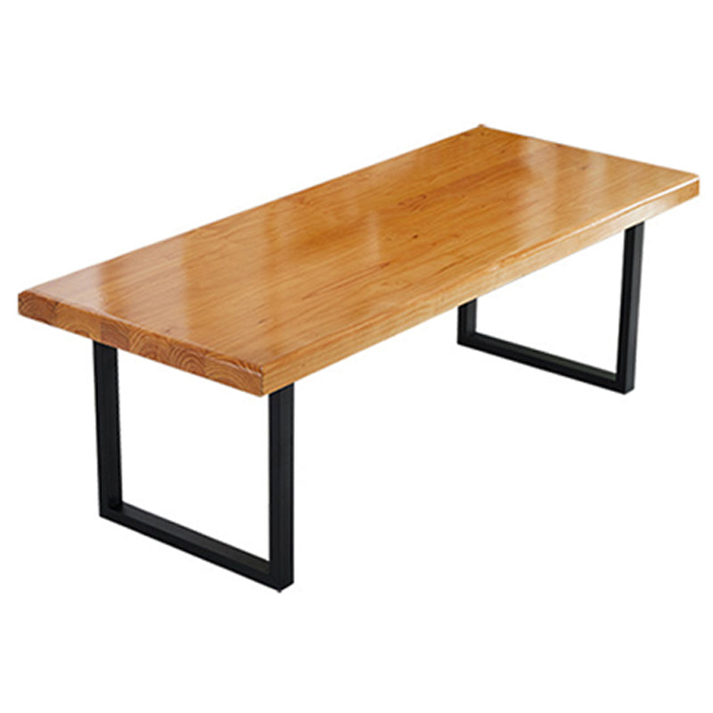 Sled Base Dining Table Contemporary Wood Dinner Table for Home Clearhalo 'Dining Tables & Seating' 'Dining Tables' 'dining_table' 'furn' 'furn_dining_table' 'Furniture' 'Kitchen & Dining Furniture' 6137264