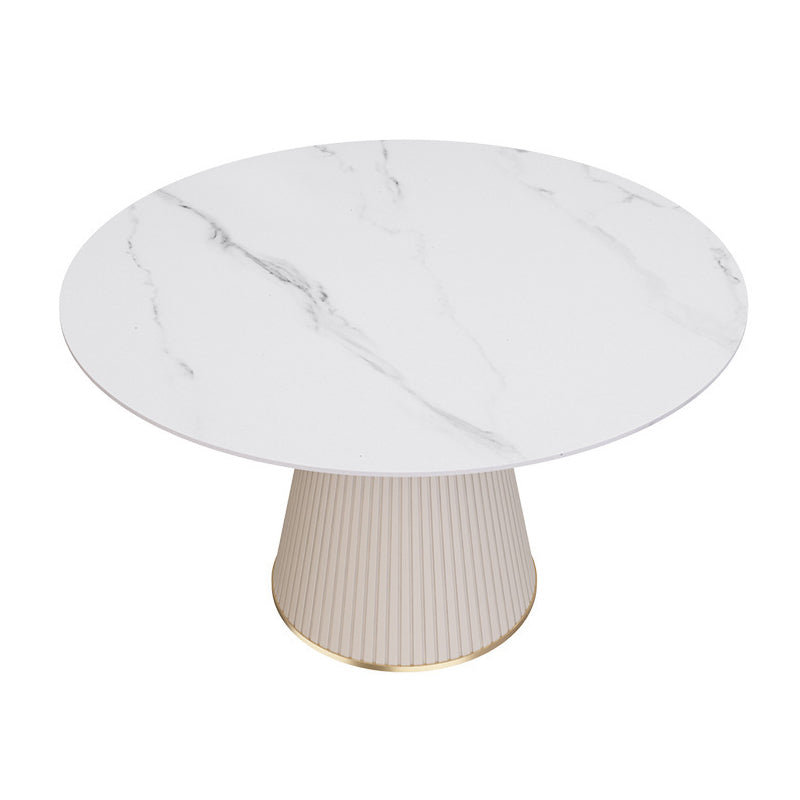 Mesa de pedestal moderna base de comedor de acero para la cocina casera